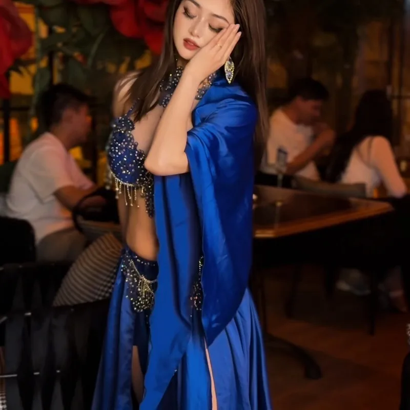 사용자 정의 새로운 밸리 댄스 의상 세트 공연 의류 클래스 섹시한 기질 연습 드레스 이집트 오리엔탈 댄스 드레스