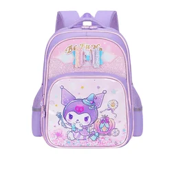 Kuromi Girls Anime Waterproof Backpack, Large Capacity & Durable Melody School Bag, Multiple Pockets, Travel Outdoor Casual Bag