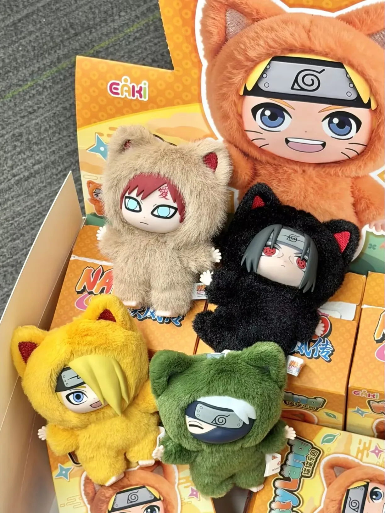 Плюшевая игрушка-сюрприз Eaki Naruto V3 Kitten Land Series: Итачи Саске Обито. Виниловая фигурка-кукла. Подарок на день рождения