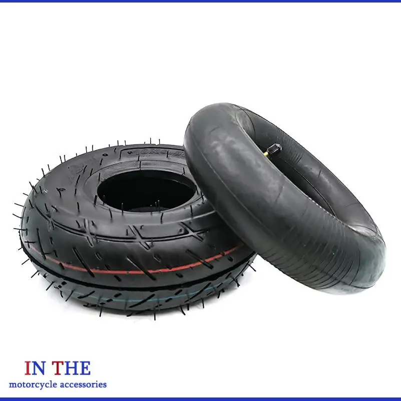 10x3.50-4 Inner Outer Tyre Thickened  Pneumatic Tire for Electric Scooter Trolley Tiger Cart Accessories