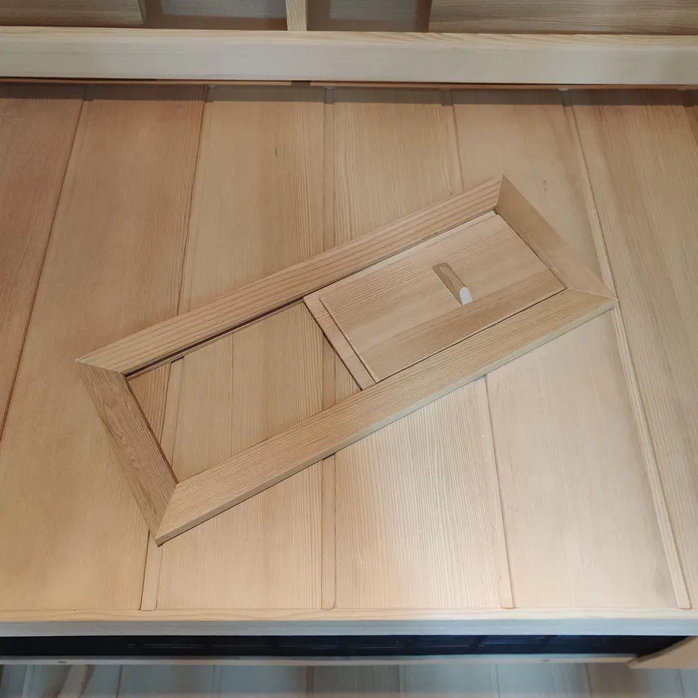

Sauna Air Vent Ventilated Grille Bath Accessories Exquisite Wood Ventilator Firm Structure Handily Install Steam Outlet