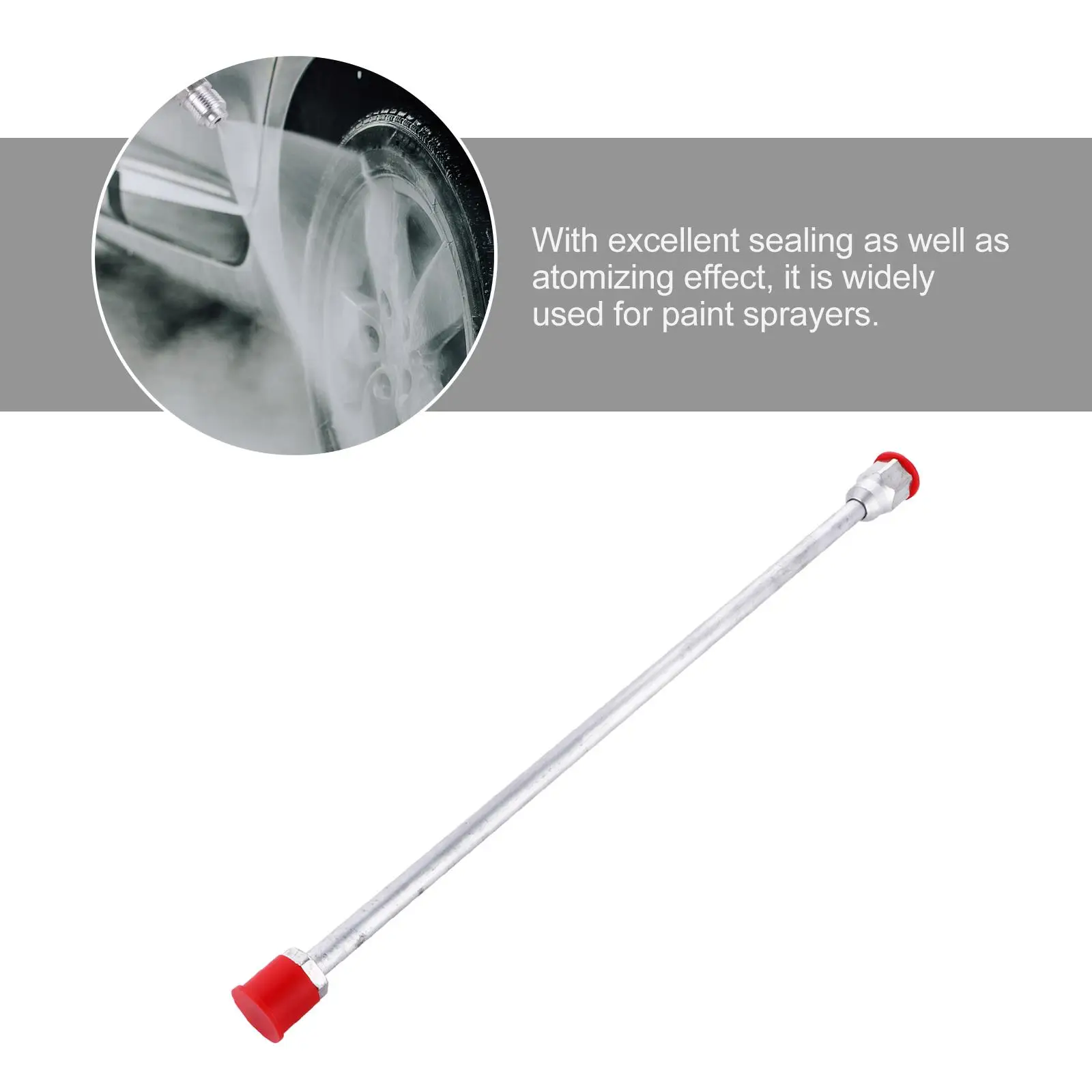 Spray Extension Rod for Paint Sprayer Airless Parts Roller Silver Stainless Steel Durable Easy Install Not Bend Excellent
