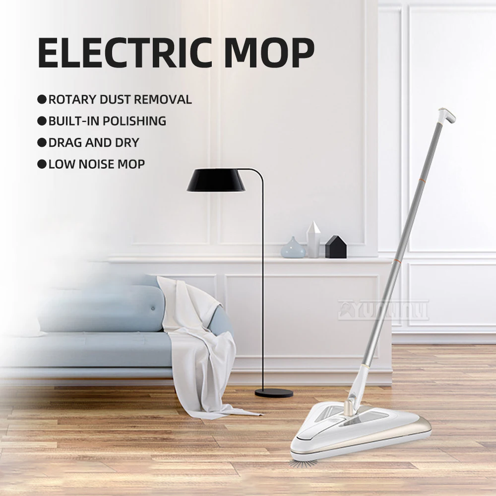 Handheld Wireless Electric Mop Dual Purpose Vacuum Cleaner Mop Household Cleaning Tools