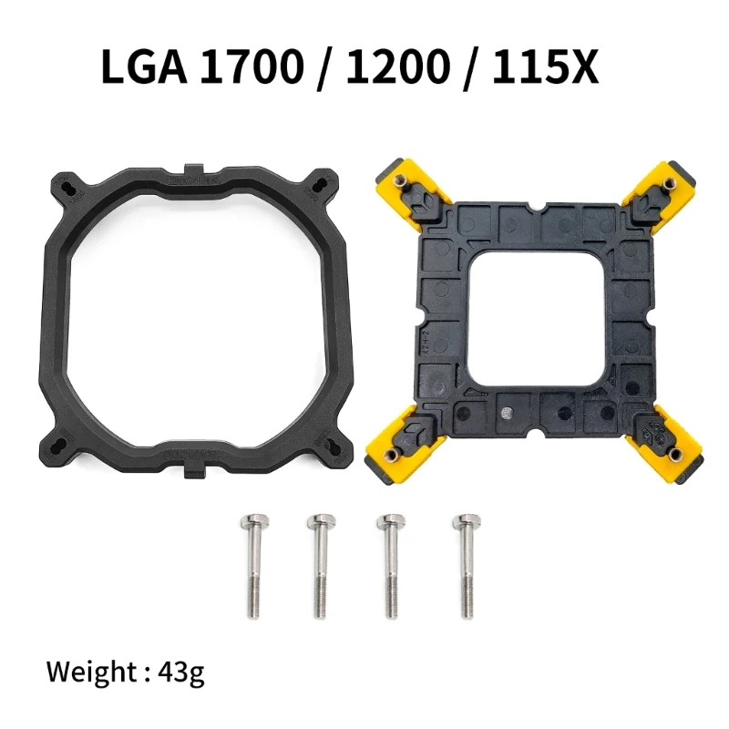 CPU Cooler Fan Bracket Kit with Mounting Screws for LGA 1150 1151 1155 1156 1366 1700 Cooling Fans Repair Part