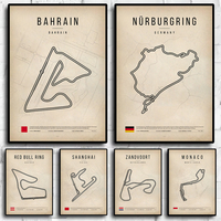 Nordic 2025 Formula1 Poster Wall Art Aesthetic Motorsport Race Picture Canvas Painting Race track Wall Art Room Home Decor Print