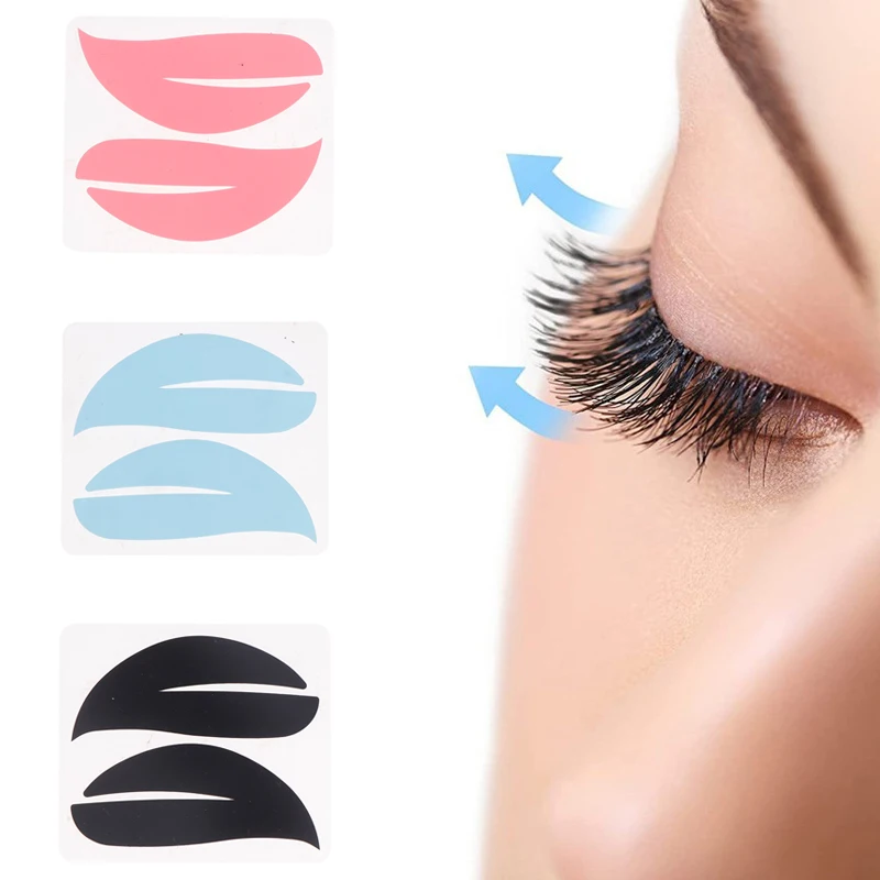 New Reusable 1Pair Eye Pads Silicone Stripe Lash Lift Eyelash Extension Hydrogel Patches Under Eye Gel Patch Makeup Tools