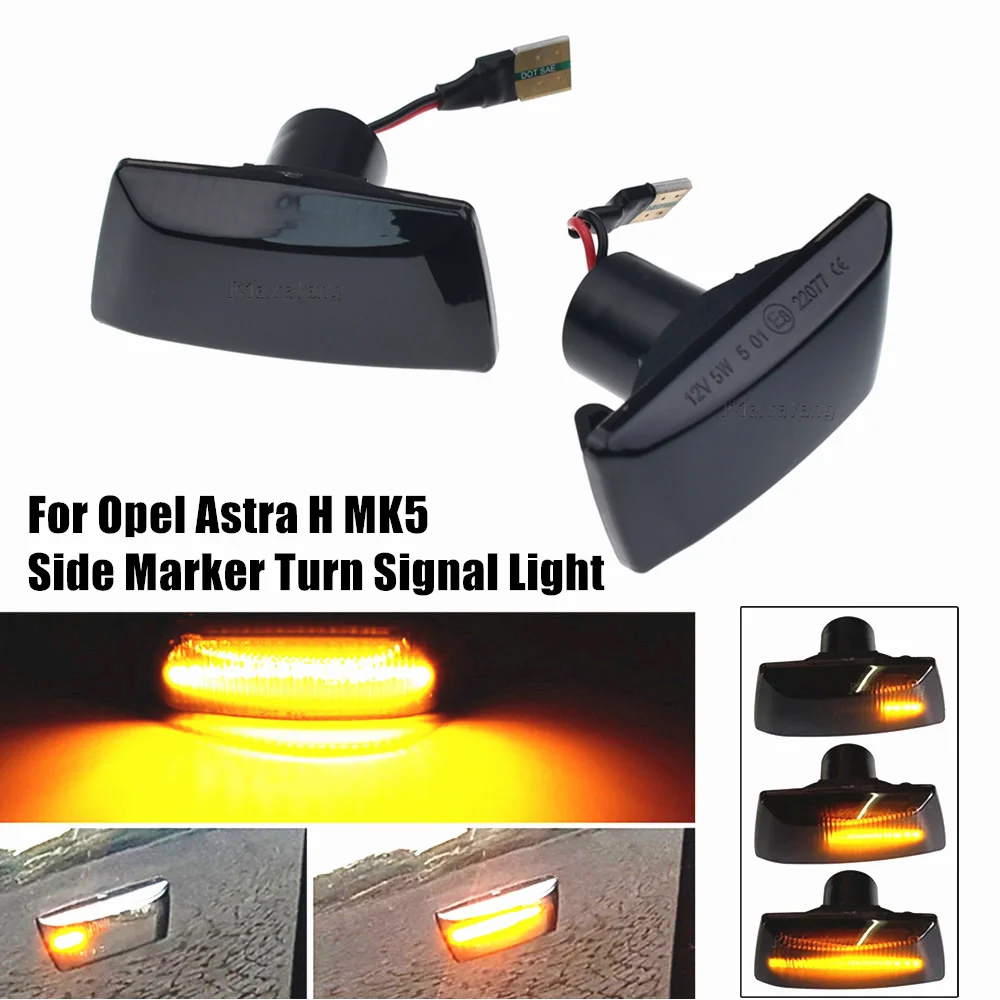 Car Sequential Flashing LED Turn Signal Side Marker Light For Cadillac BLS CTS Buick Cascada Regal Saturn Aura Daewoo Lacetti