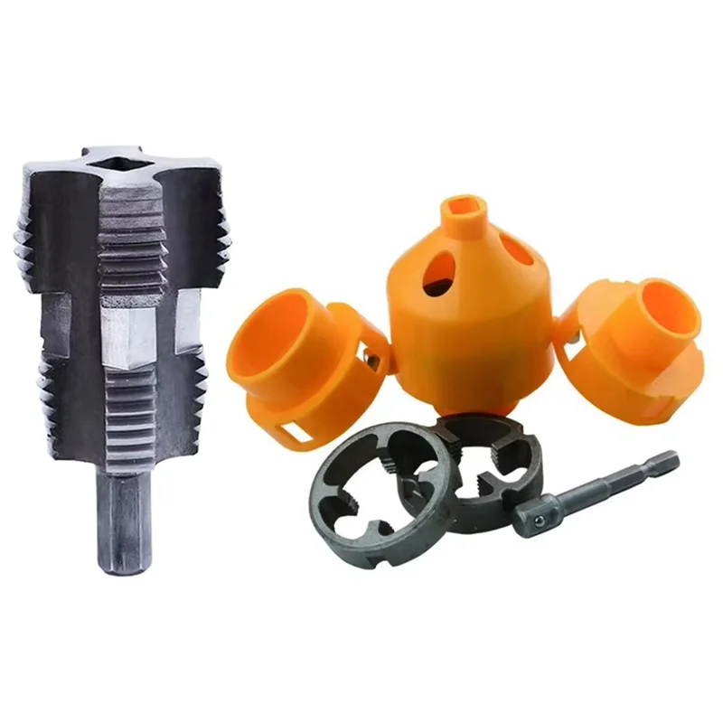 9 قطعة/المجموعة أنبوب PVC عراف عدة الأنابيب عراف الأنابيب جولة يموت 4/6 نقاط PPR انبوب ماء فتاحة الموضوع الداخلي-AT64
