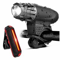 Bike Lights Bicycle Lights Front and Back USB Rechargeable Bike Light Set Super Bright Front and Rear Flashlight LED Headlight