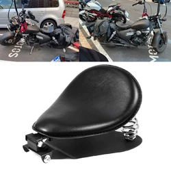Motorcycle Flame PU Leather Driver Solo Seat+3