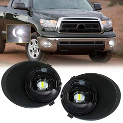 LED Fog Light For Toyota Tacoma Tundra Sequoia 2005 2006 2007 2008 2009 2010 2011 2012 2013 2014 2015DRL Angel Eyes Clear Lens