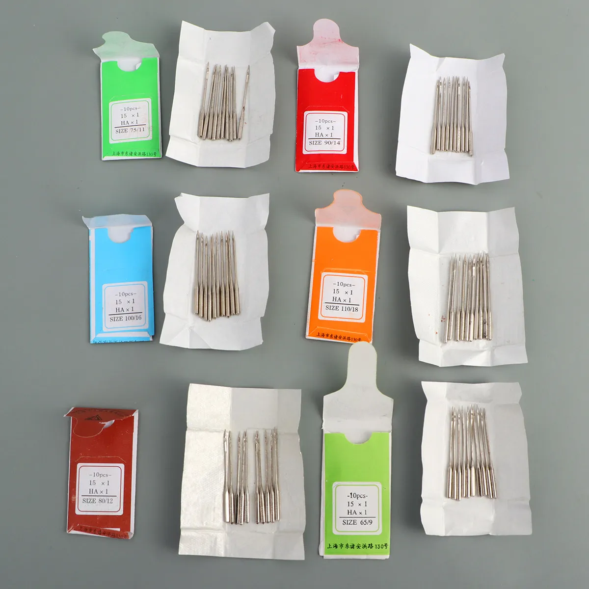 60Pcs Sewing Machine Needles Universal Regular Point Hard Structure Flat Shank Needle Set Suitable for Home Sewing Accessories