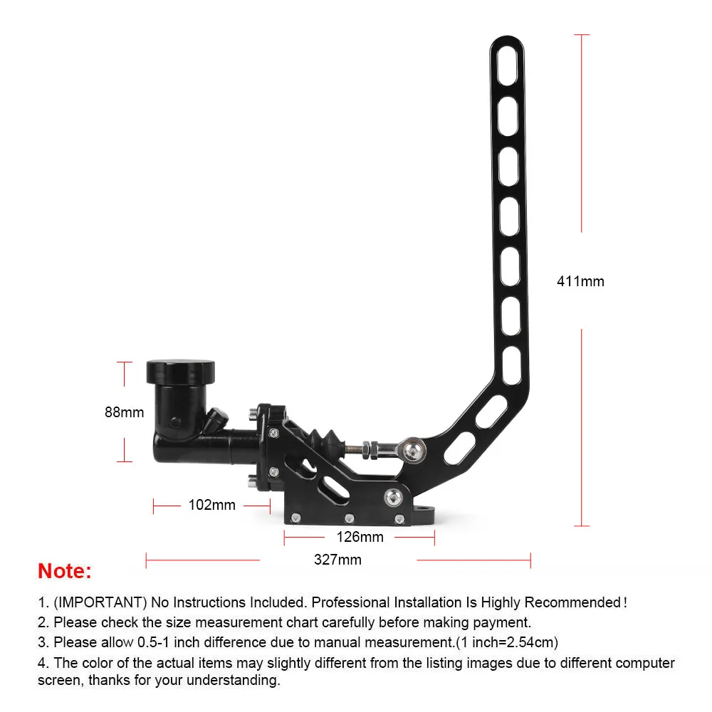 Car Universal Long-handle Drift Brake Curved Handbrake Symphony Racing Drift Hydraulic Handbrake Master Cylinder