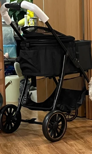 

Складная коляска для домашних животных - тележка-переноска для прогулок и путешествий для щенков, кошек и собак, для использования на улице