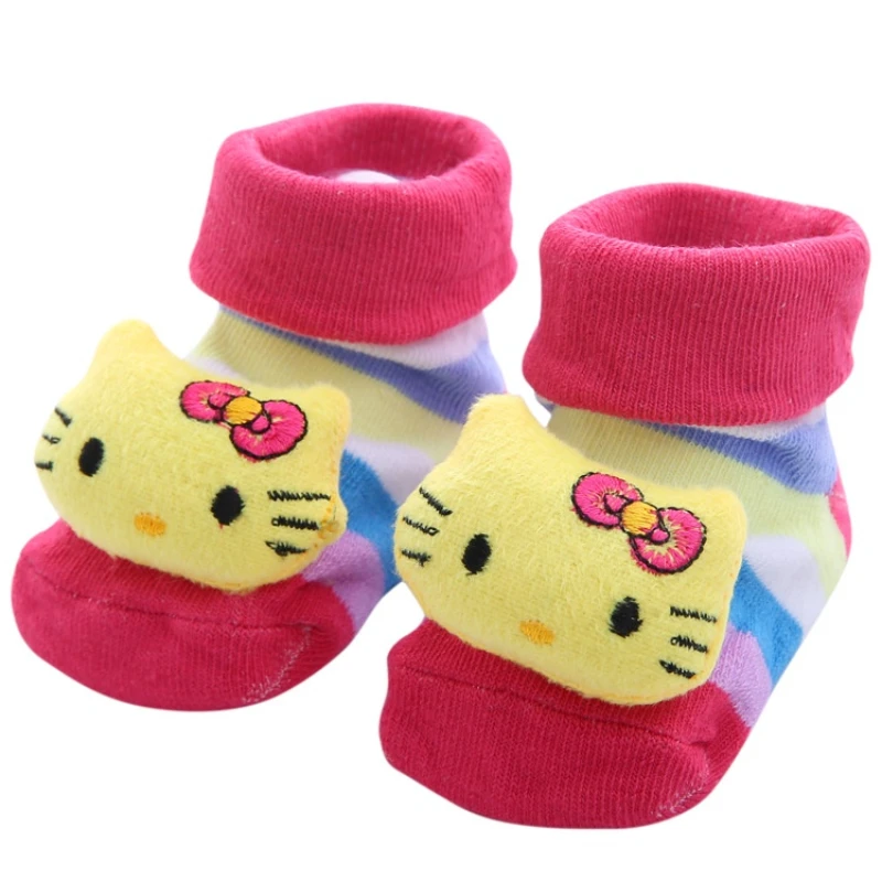 Fall Winter 0-1 Year Old Baby Socks Cute 3D Cartoon Doll Socks Warm Cute Socks Baby Girl Boy Socks