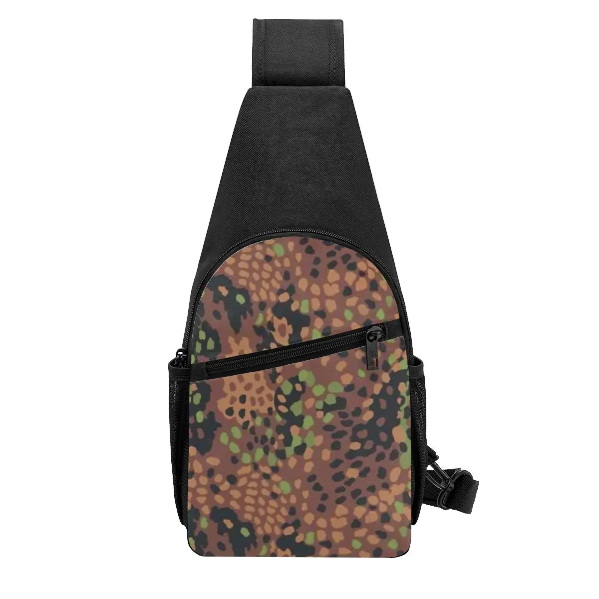 Splintertarn German WW2 Camouflage Army Military Camo Chest Bag Men Sling Crossbody Backpack Chest Bag  Daypack Shoulder Bag