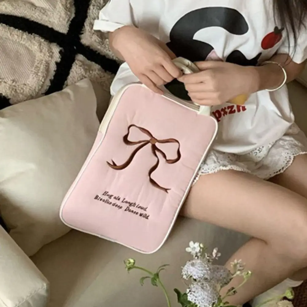Briefcase Puffy Tablet Protective Case Large Capacity Embroidered Tablet Sleeve Bag Lightweight Cute Computer Storage Bag Travel