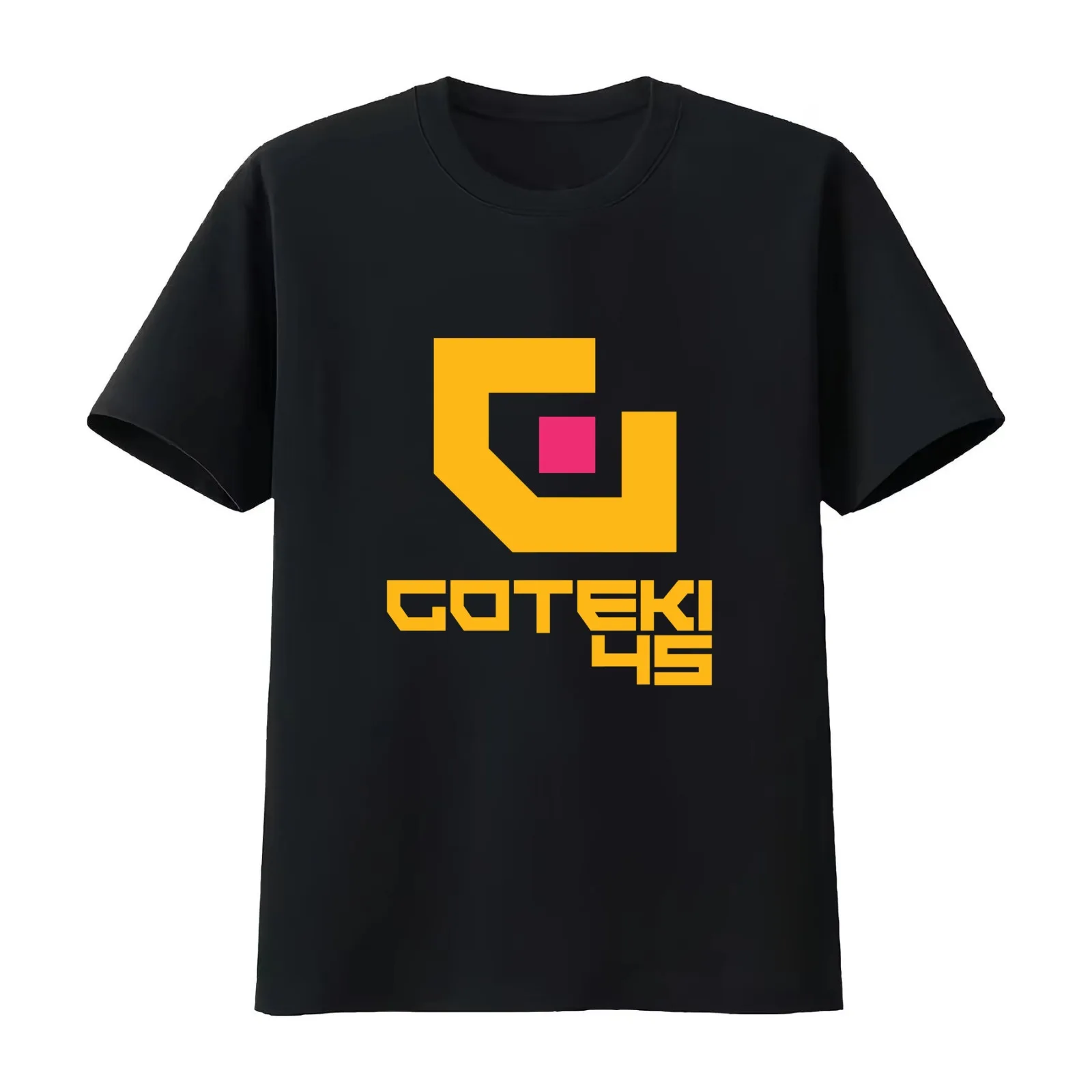 Wipeout - Goteki 45 T-Shirt Summer Casual Cotton Tee Oversized Streetwear Tops Vintage Graphic Print Loose Fit Short Sleeve