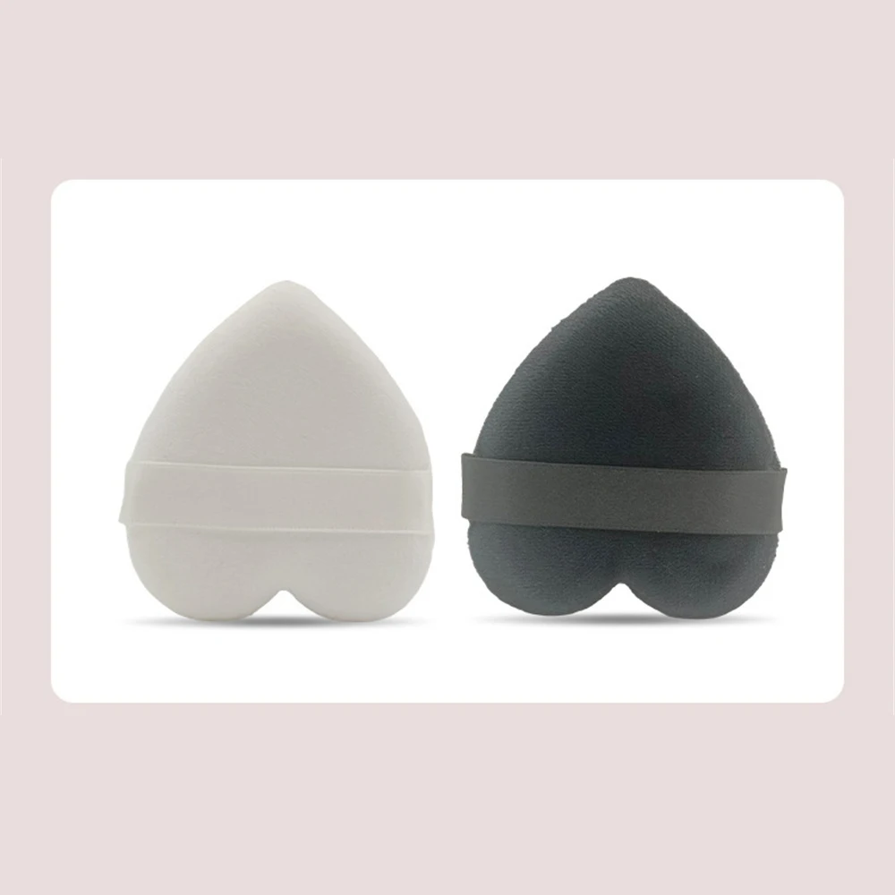 Hartvormige Fluwelen Gezichtsgezicht Make-Up Puff Cosmetische Make-Up Katoenen Spons Puffs Make-Up Tools