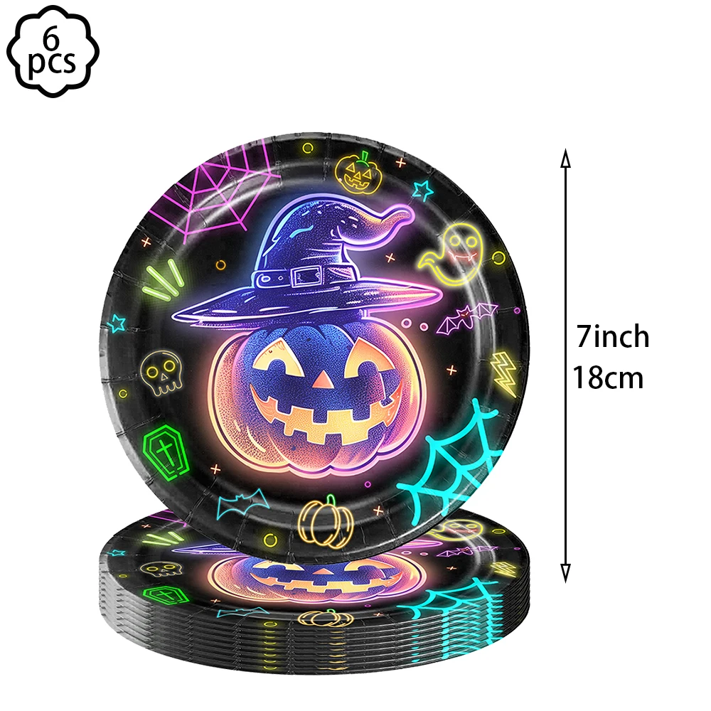 Halloween Party paper Plates N - Table Cloth Disposable ulasan dan harga