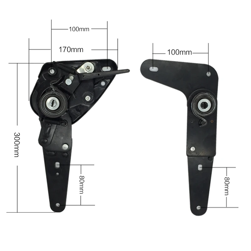 Car seat angle adjuster flattening modification for two or three person seats modification for a folding bed with 0-180 degree