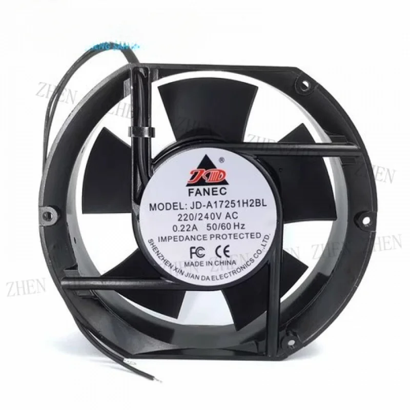 

Y ДЛЯ FANEC JD-A17251H2BL 220 В/240 В 0,22 А 17251 Осевой вентилятор охлаждения