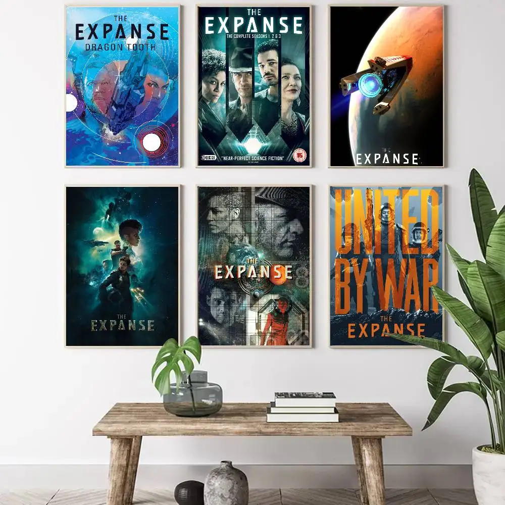 Sci Fi Movie The E-Expanse Poster Art Sticky Wall Waterproof Home Living Room Bedroom Bar Aesthetic Decoration