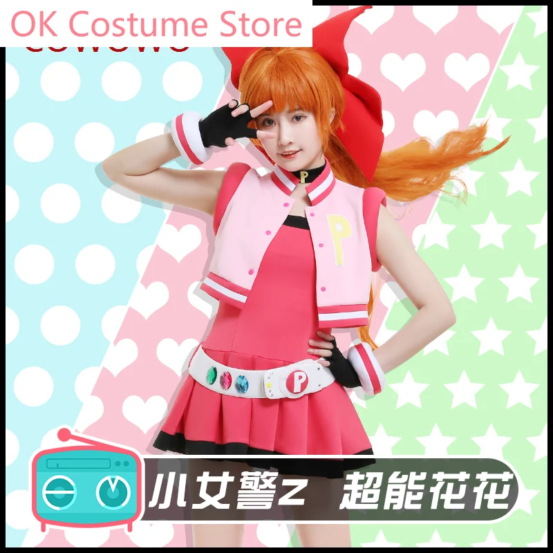 Anime Bubbles Cosplay Costume Rolling Bubbles Cosplay Blossom Cosplay Hyper-Blossom Uniform Party Dress Cos Clothing