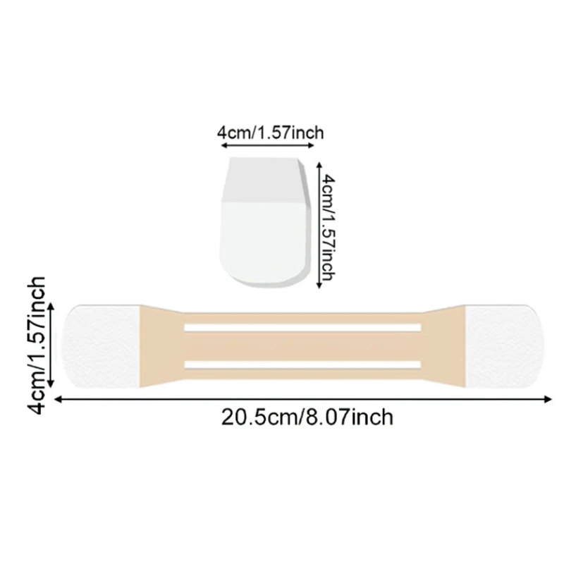 Bandage de maquillage invisible pour le cou, bandes adhésives pour le visage, anti-rides, en forme de V, double ruisseau