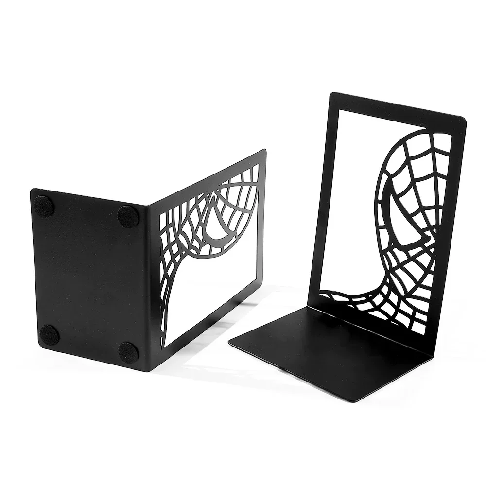 زوج واحد من دعامات الدفتين Marvel Spider-Man الكلاسيكية لتزيين المكتب المحيطي ملحقات دعم الكتب القابلة للسحب للمعجبين
