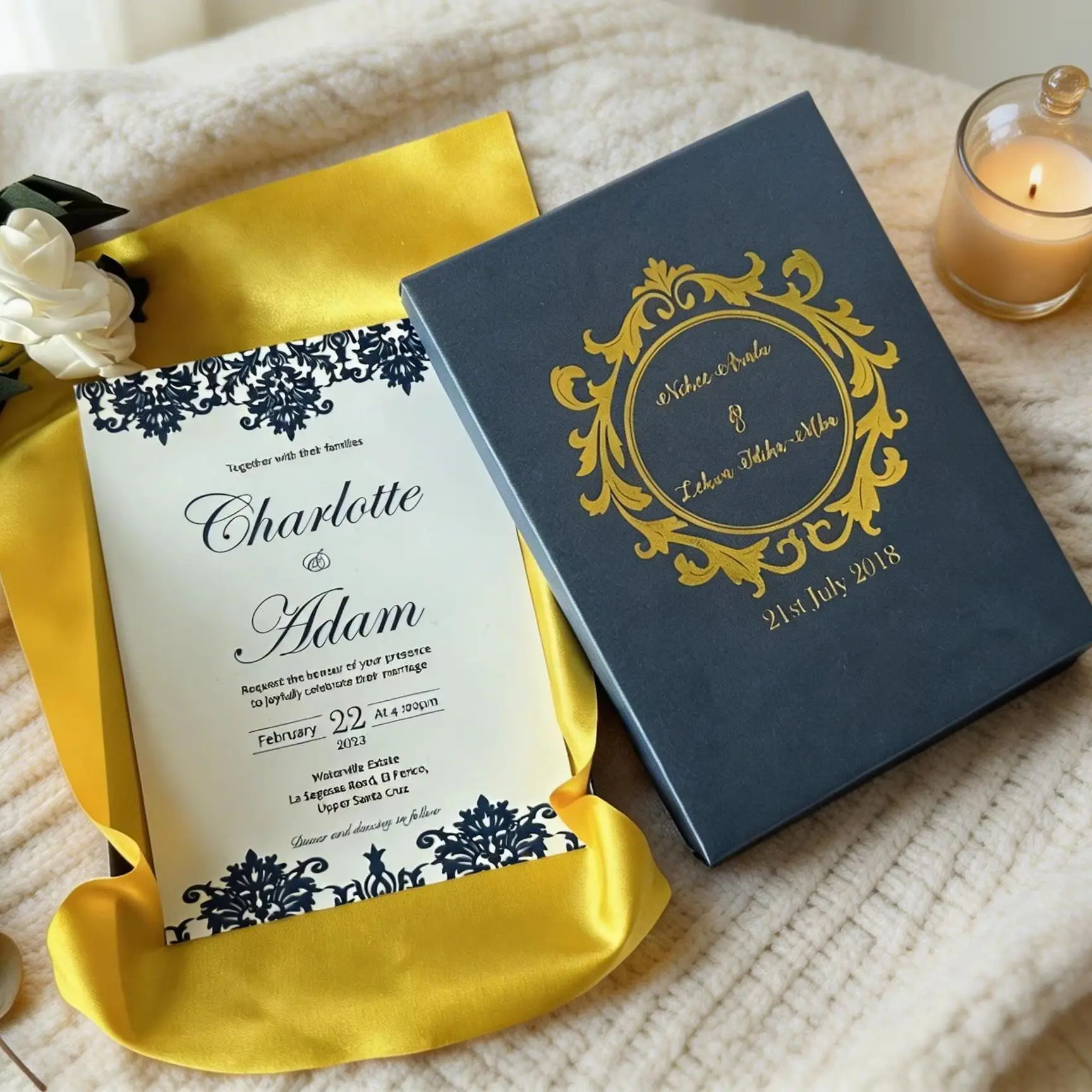 

30Pcs Custom White Acrylic Wedding Invitations with Foiled Packing Boxes,Gold/Silver/White Acrylic Invite for Quinceanera,Event