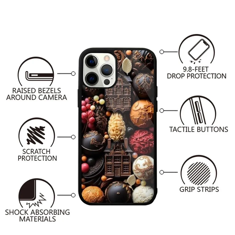 Chocolate N-Nutella Phone Case For iPhone 15,14,13,12,11,Plus,Pro,Max Mini Magsafe Magnetic Wireless Charging