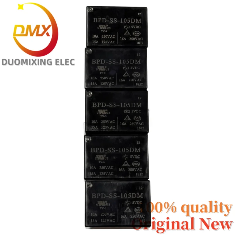 15PCS/LOT 100% New BPD-SS-105DM 4-Pin 5V Constant Temperature Electric Heating Kettle Relay 10A 250VAC