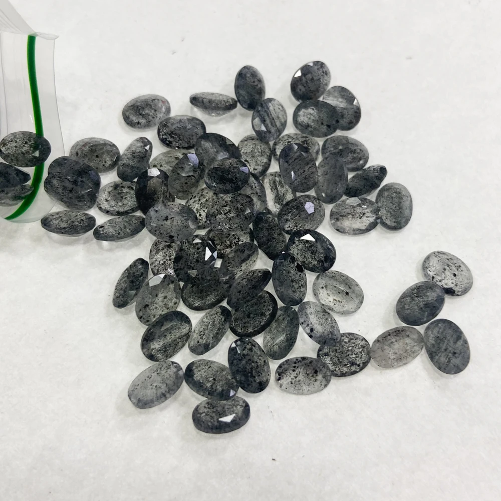Real Natural Herkimer Diamond Loose Gemstone Crystal Quartz Oval Cut for Silver Gold Mounting DIY Jewelry
