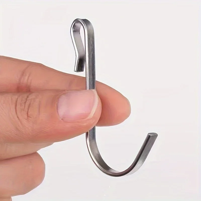 Aufsteckbare Clip-Haken für Drahtregale, Regale und Spülbeckenablagen - Vielseitige J-Haken-Aufhänger für Küche und Büro