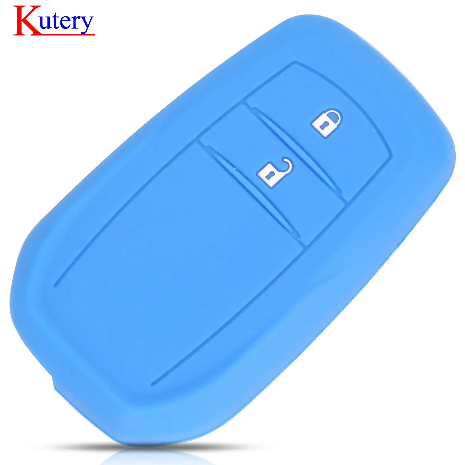 jingyuqin For Toyota Hilux Revo Innova Rav4 Fortuner 2 Buttons Cololful Silicone Smart Remote Car Key Case Cover Protector