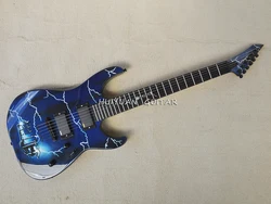 6 Strings Strings Through Body Electric Guitar with 24 Frets,Rosewood Fretboard,Can be Customized