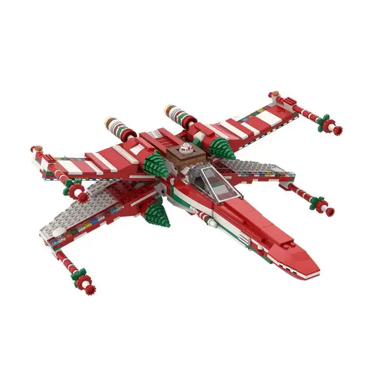 733 pieces space warfare winged combat aircraft creative educational children's Christmas building blocks gift
