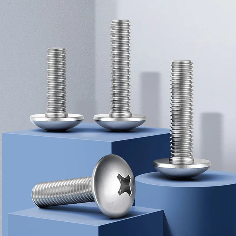 10Pcs Phillips M2 M2.5 M3 Cross Recessed Flat Head Bolt 304 Stainless Steel Screw Set Fasteners Plasterboard Wall Machine Screw