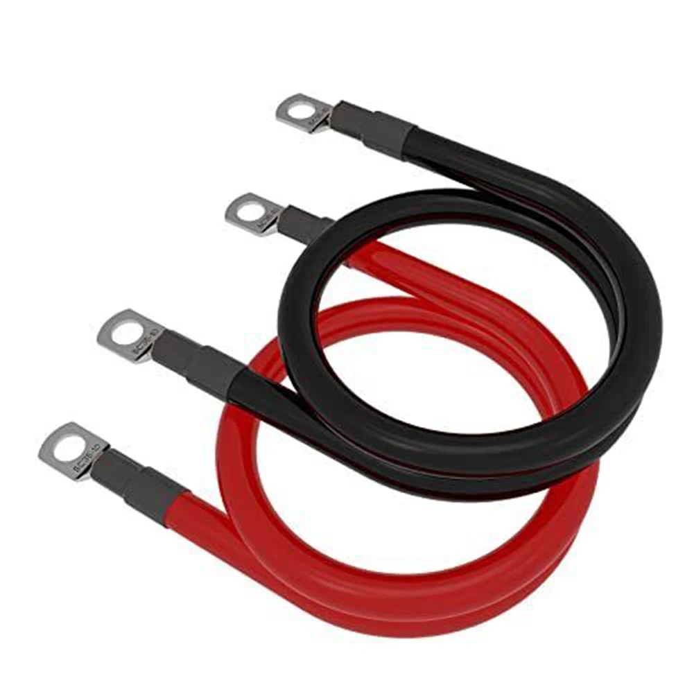 Easy Installation Car Copper Battery Cable High Quality Pure Copper Wire Core Thermal Conductivity Truck Boat Rated Current