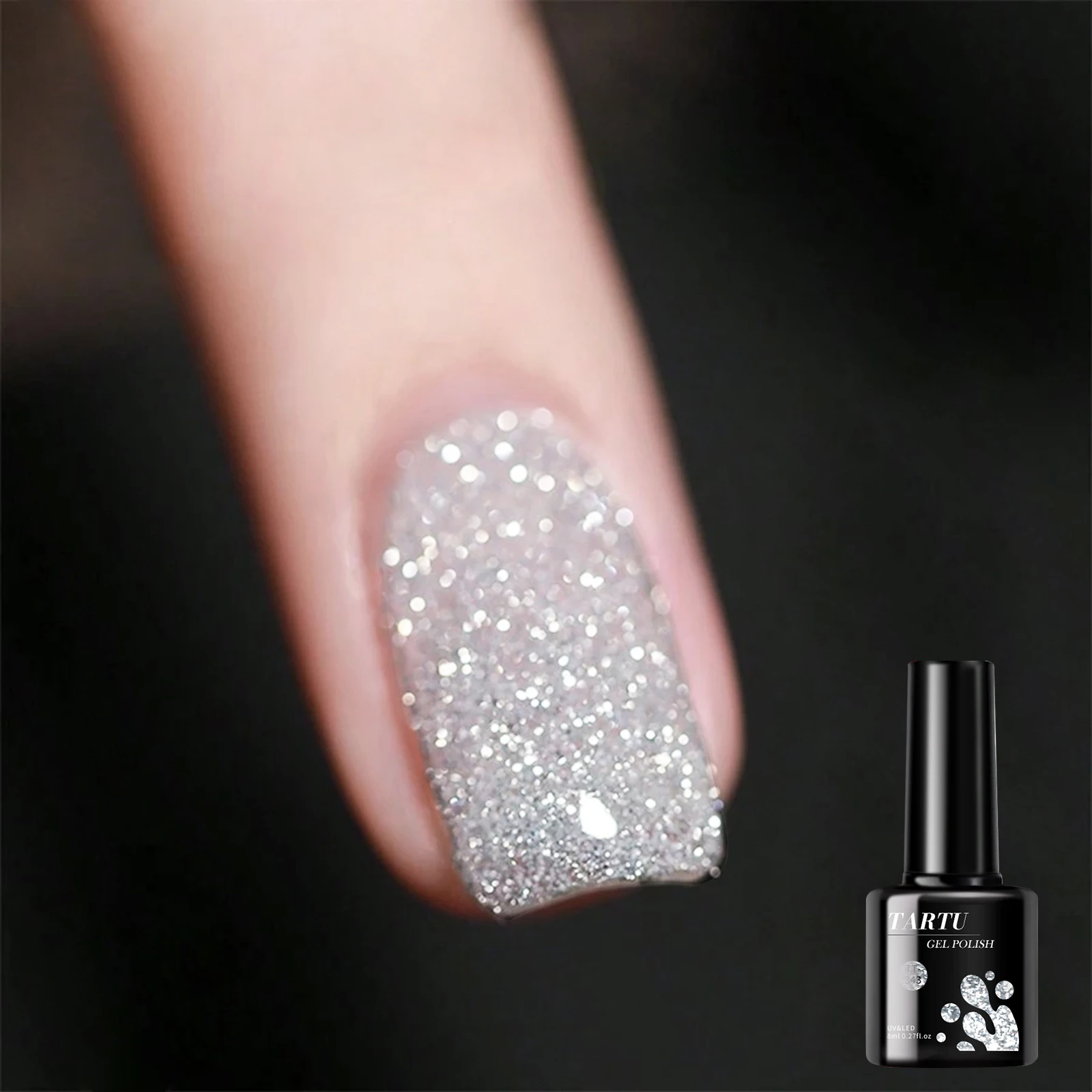 

Glitter Red Black Gel Nail Polish Shiny Xmas Gel Polish UV LED Soak Off Manicure DIY Salon Decoration Gifts Women Christmas
