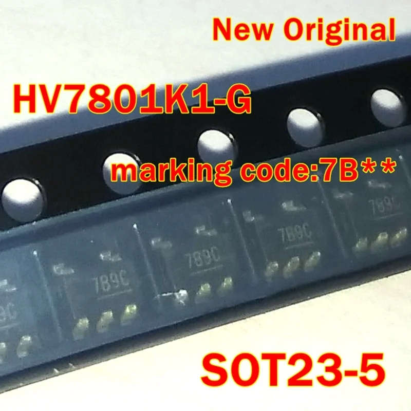 1Pcs to 100Pcs Hv7801K1-G Hv7801K1 Sot23-5 Marking Code:7B** New Original High Side Current Monitor