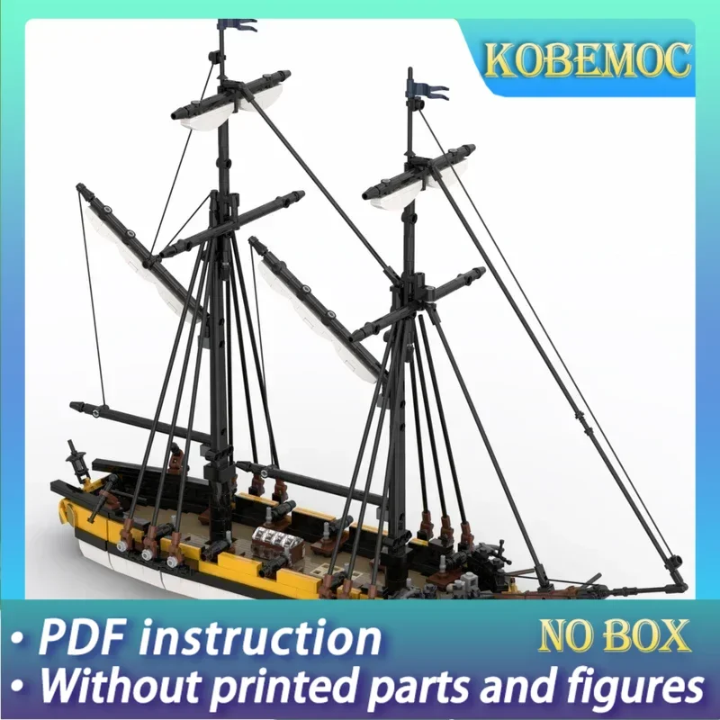 

Military Warship Model Moc Building Bricks HMS Dart Royal Navy War Cutter Technology Blocks Gift Christmas Toy DIY Sets Assembly