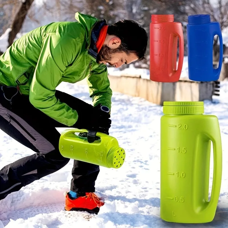 

Multipurpose Handheld Planter & Salt Spreader with Adjustable Dial (7 Modes) ，manual shaker bottle for seeds fertilizer salt