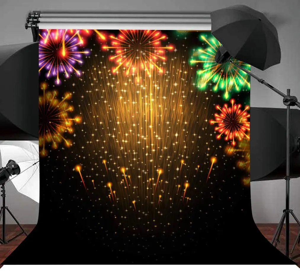 Lindo Firework fundo para o Carnaval, Festival Party, Fotografia Backdrop, Photo Booth Props