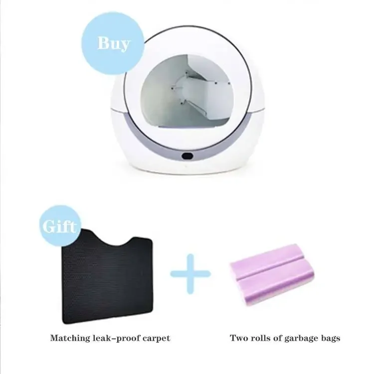 Newest design automatic self cleaning smart cat litter box