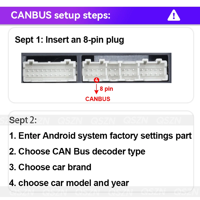 QSZN Android Canbus Box MZ-SS-01 For Mazda 6 Atenza 2008-2013