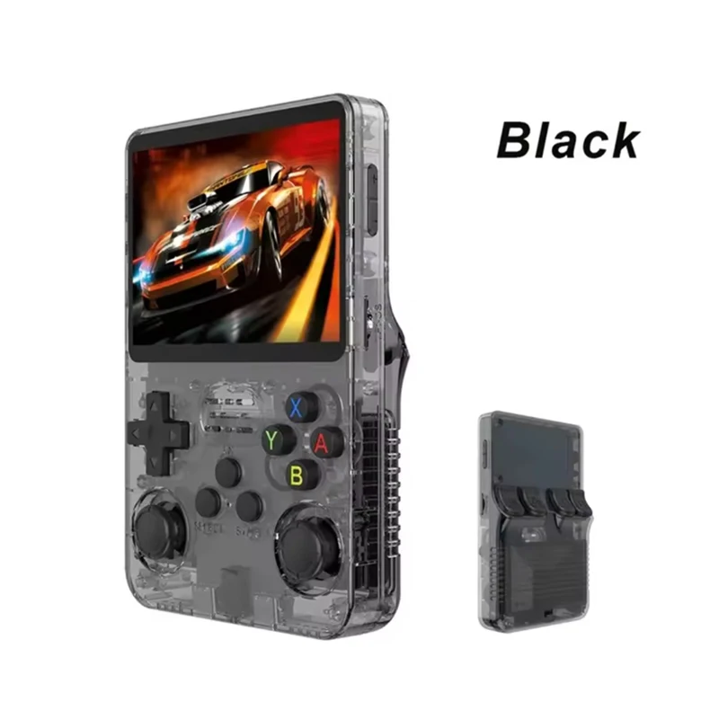 Konsol Game Genggam Retro R36S Sumber Terbuka Sistem Linux Layar IPS 3.5 Inci Pemutar Video Saku Portabel