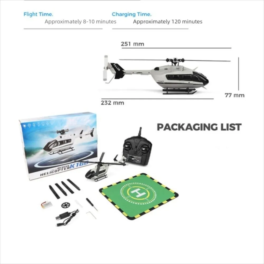 Elicottero K160 RC in plastica di alta qualità 4.0CH Elicottero volante grigio Giocattolo Ricarica USB Aereo telecomandato ricaricabile Adulti