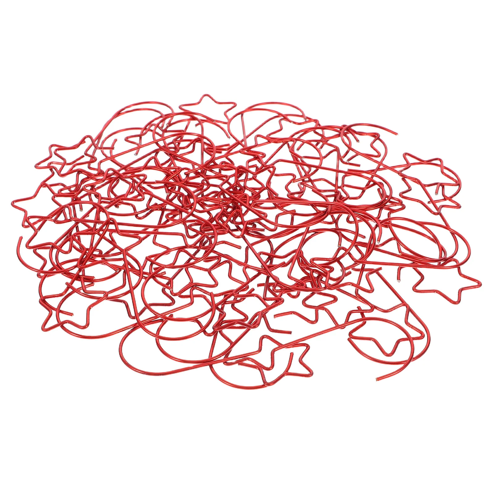 

5 Bags Star Shaped Ornament Hooks Sturdy Tree Hooks for Hanging Baubles Lanterns Holiday Decor Party Decorations